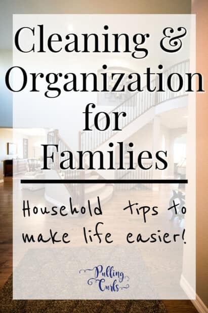 cleaning and organization for familes