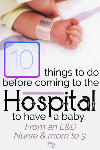 what things to take to hospital for delivery