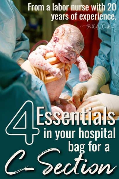 baby being born by cesarean section