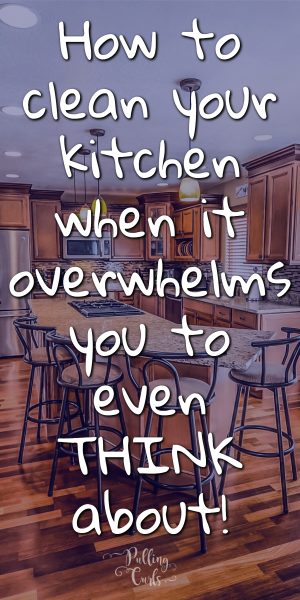Dirty kitchen.
