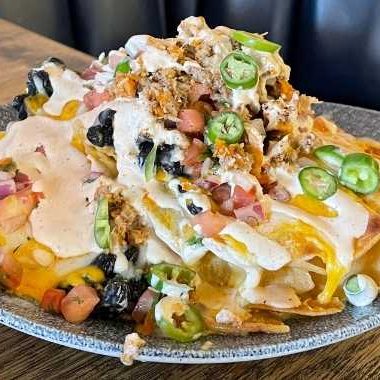 Lobster Nachos on a plate