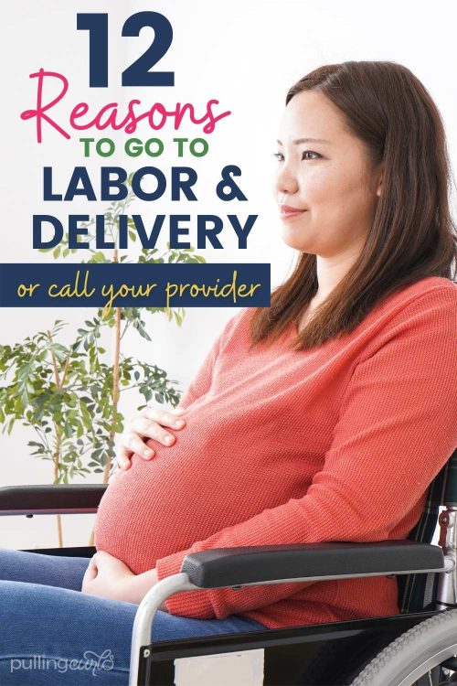 pregnant woman in a wheelchair / top 12 reasons to go to L&D