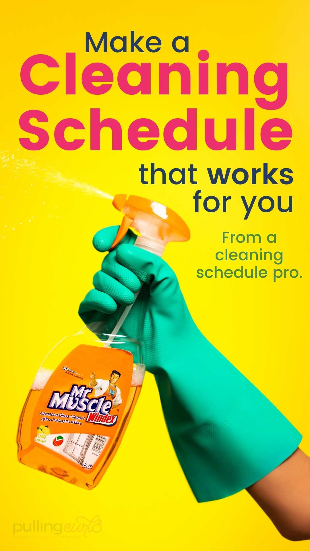 How do you make a cleaning schedule work at YOUR house? Find the right cleaning method to make it just happen in your home. via @pullingcurls