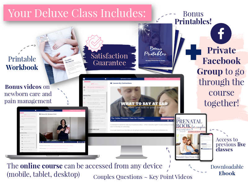 Deluxe Online Prenatal Class with live class copy copy