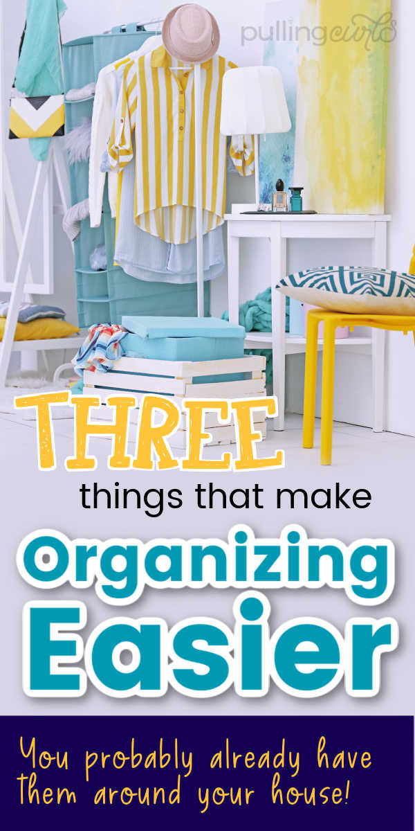 Three things that make organizing easier -- a surface, some bins to organize and a cloth to create an easy, DIY organized finished product. via @pullingcurls