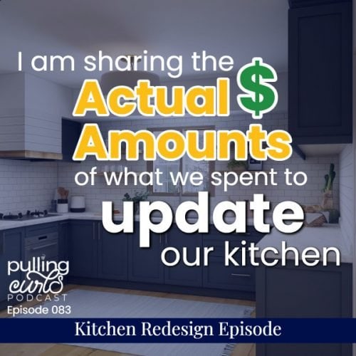 I am sharing the actual dollar amounts of what we spent to update our kitchen.