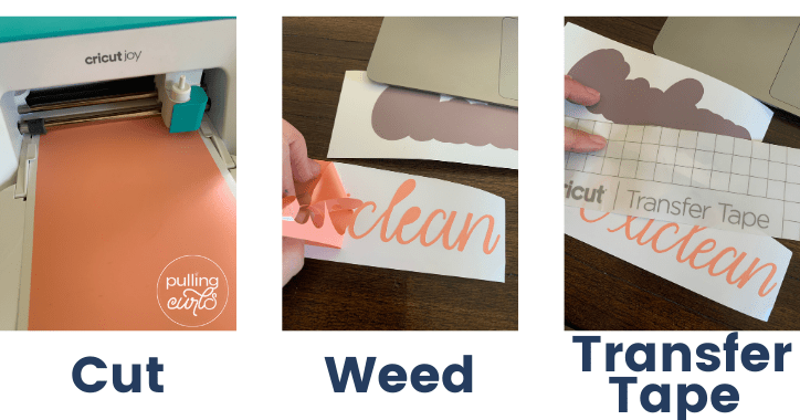 Organization Labels with Cricut Joy Smart labels - Oxiclean steps