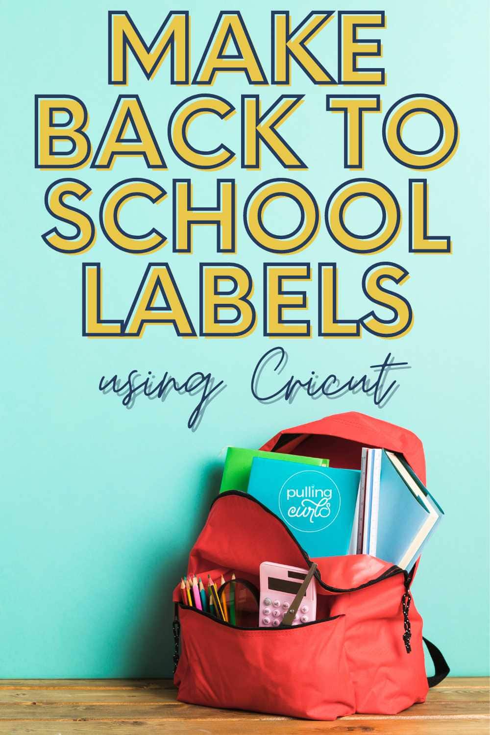 Personalize Back to School Supplies with Cricut Joy via @pullingcurls