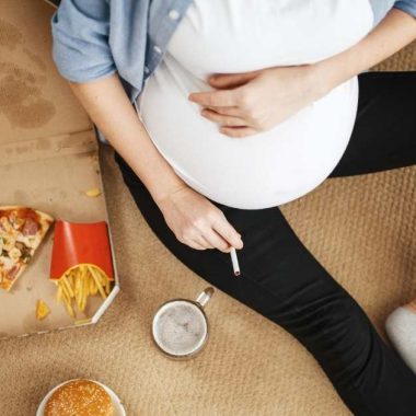 pregnant woman smoking marijuana