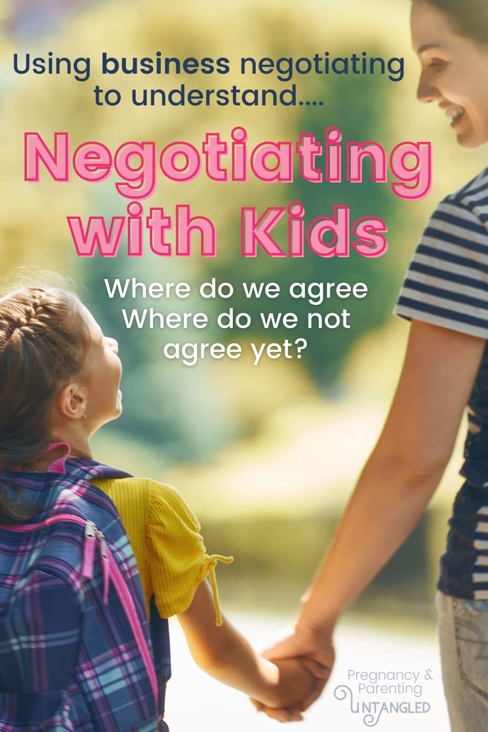 Figuring out how to negotiate with kids is something I think we can take our business experience to help us work with our kids to find the best solution. via @pullingcurls