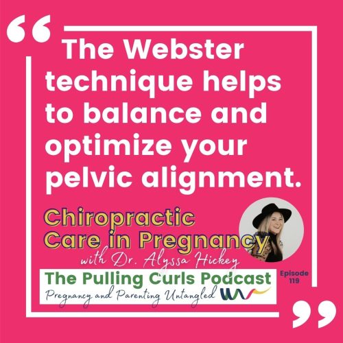 The Webster technique helps to balance and optimize your pelvic alignment.