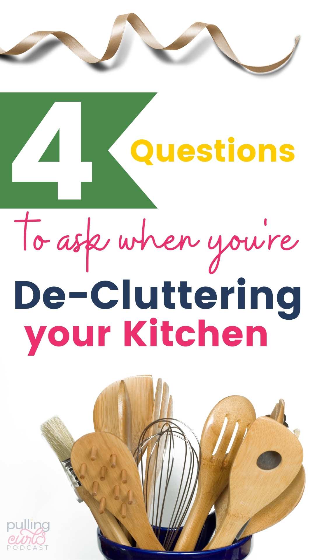 Deciding what you really need and don't need in your kitchen is so important and hard! Let's talk about decluttering the kitchen. via @pullingcurls
