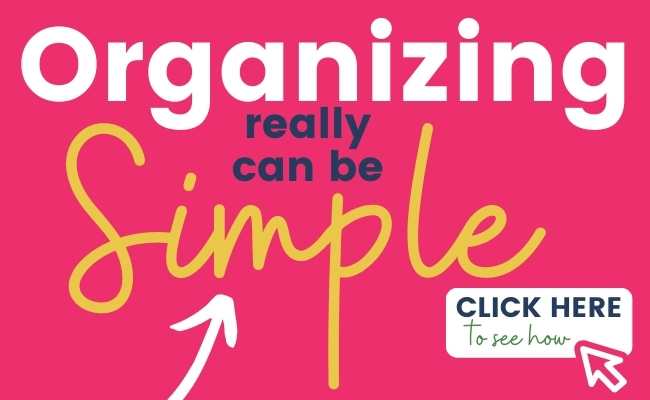 organizing really can be simple