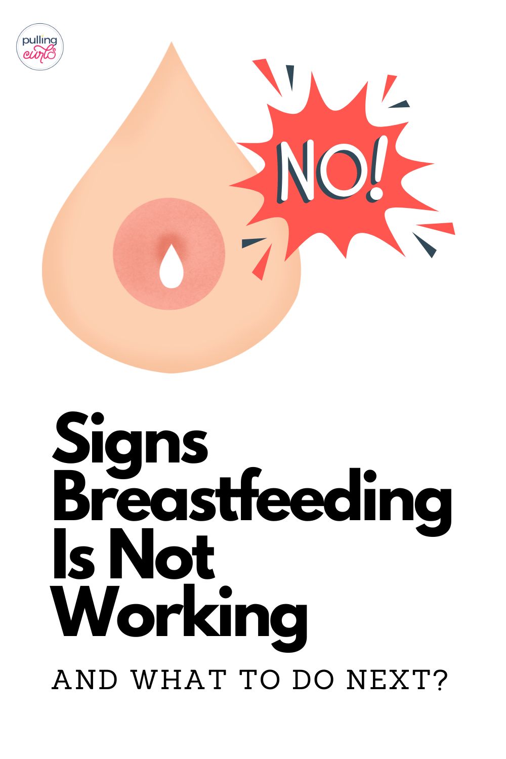 Struggling with breastfeeding? Don't let guilt consume you. This comprehensive guide helps you to recognize the signs that breastfeeding isn't working, and offers alternatives to ensure your baby's nutritional needs are met. via @pullingcurls