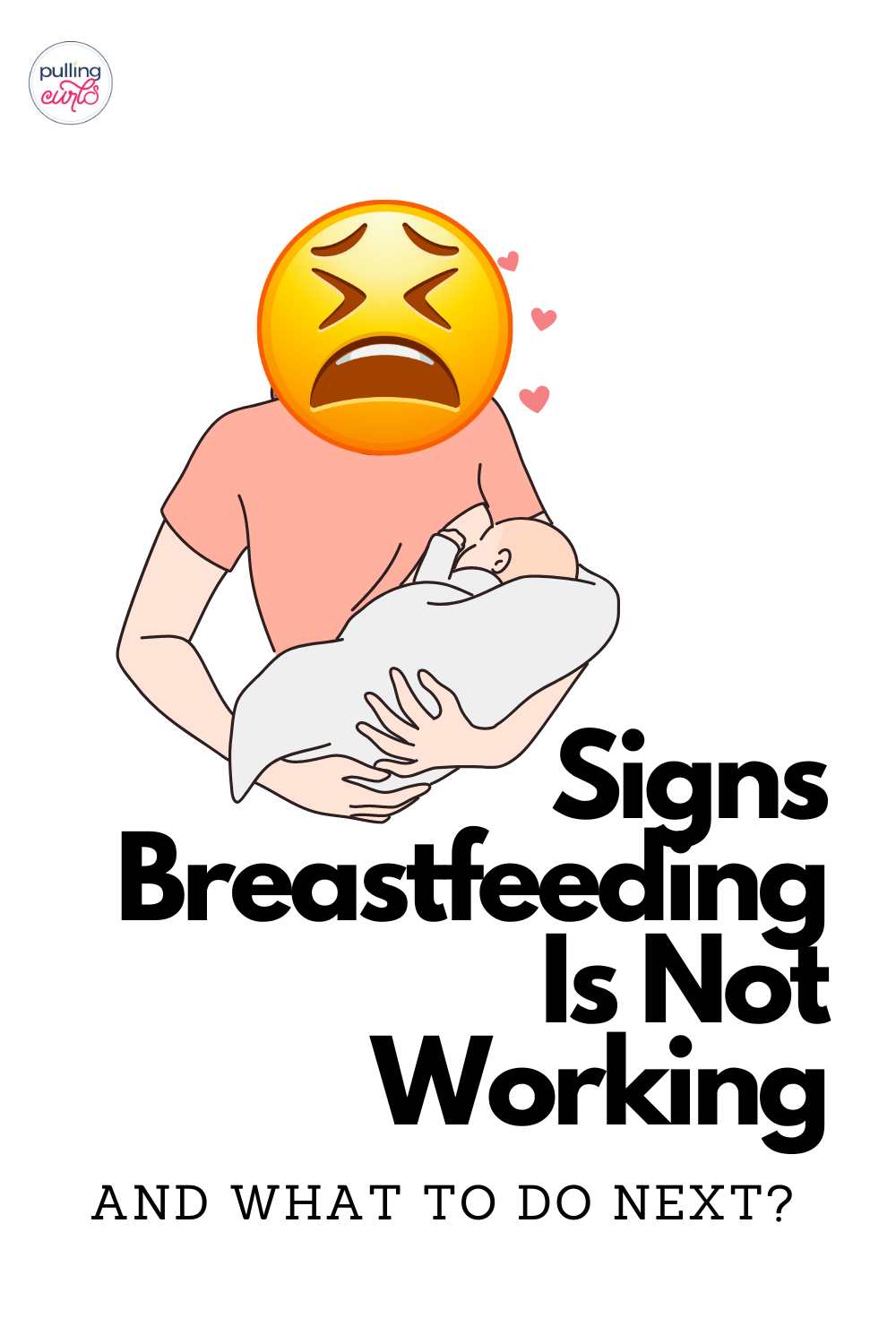 Struggling with breastfeeding? Don't let guilt consume you. This comprehensive guide helps you to recognize the signs that breastfeeding isn't working, and offers alternatives to ensure your baby's nutritional needs are met. via @pullingcurls