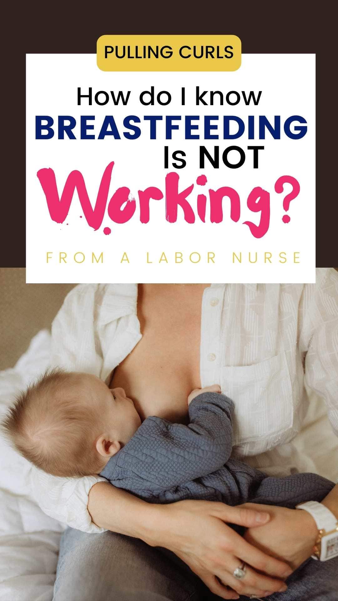 One of the most important things to know is the signs that breastfeeding isn't working. More and more women are finding that biologically breastfeeding is NOT working -- and they are not actually feeding their baby (often accompanied by guilt). This post teaches the signs that breastfeeding isn't working (when you aren't getting enough milk) and share's this RN's tale of when breastfeeding didn't work for me. via @pullingcurls