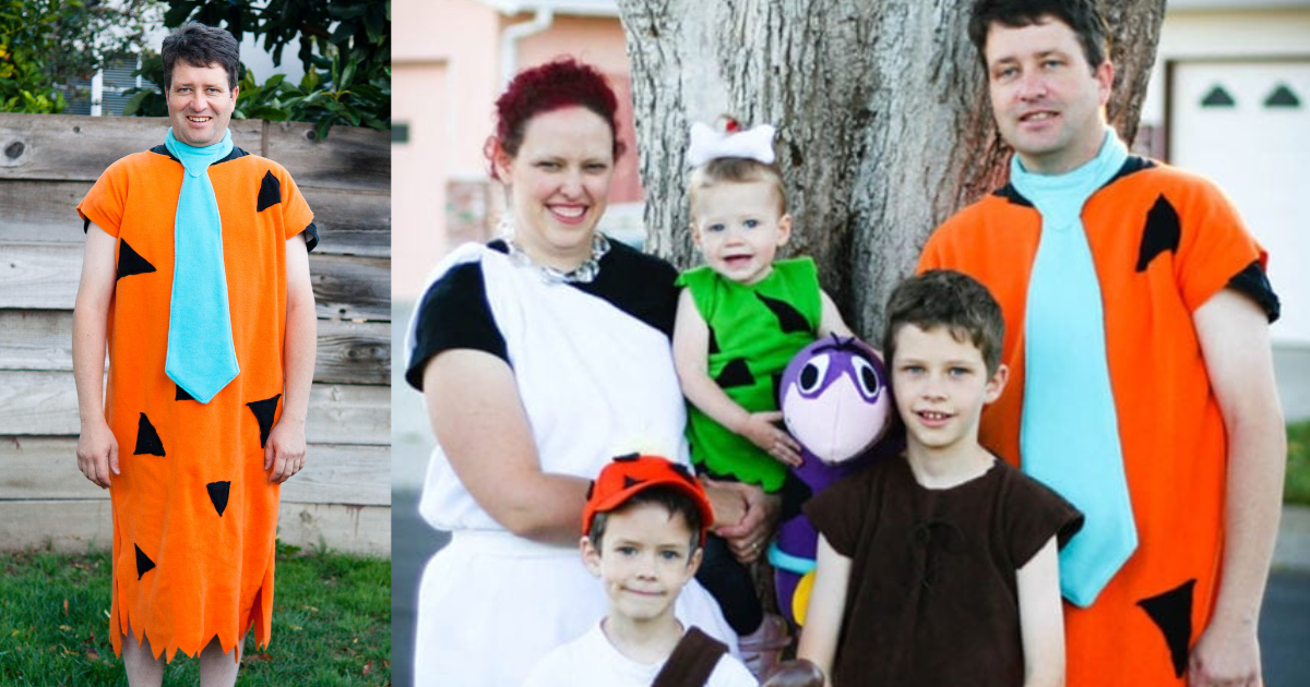 Flintstones costumes for the entire family!