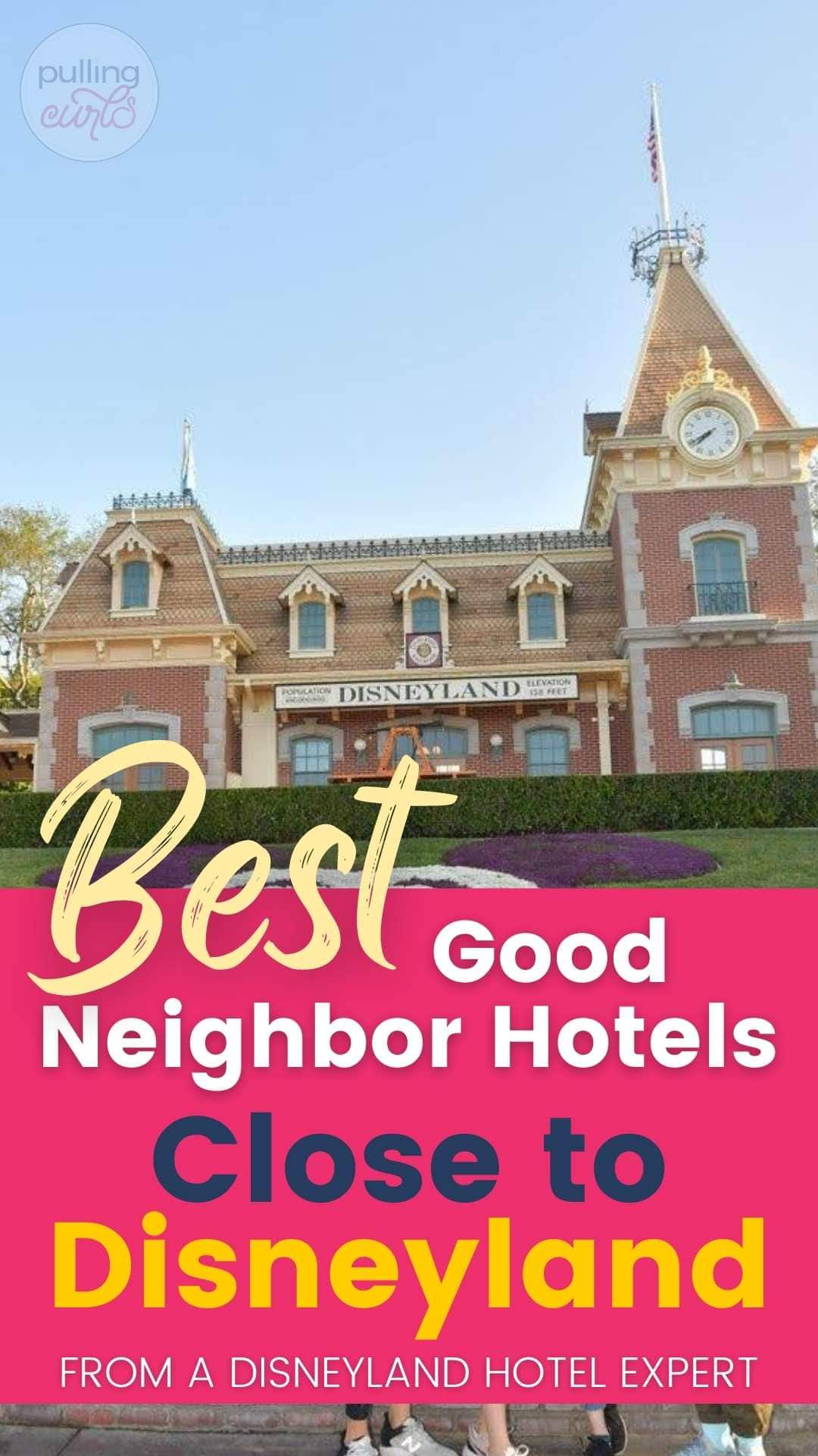 Disneyland good neighbor hotels exist because at the Anaheim resort (unlike Walt Disney World) there truly isn't enough hotel space within the Disneyland resort, so they do need to rely on hotels near Disneyland to host their guests. So, if a Disneyland hotel is out of your budget for this trip, you can still find a great deal close to Disneyland for your family when you're planning your Disneyland vacation. I hope to list all of the good hotels you can check out as you pick the best Disneyland hotel for your family! via @pullingcurls