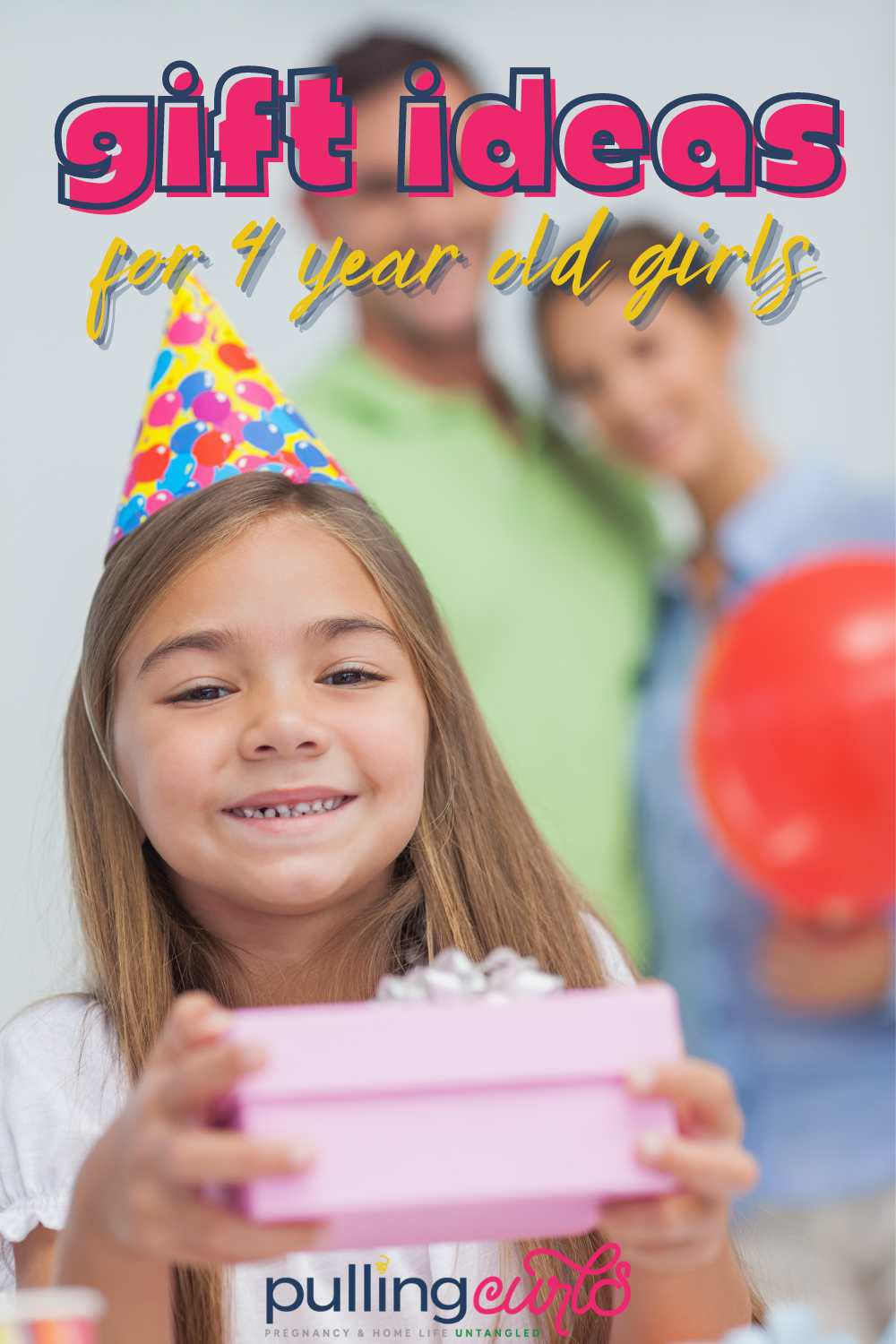These gift ideas for your 4-year-old daughter or granddaughter will be ones she really loves!  Some of these gift ideas are educational, but all are fun and something she will love to play with for a while to come. via @pullingcurls