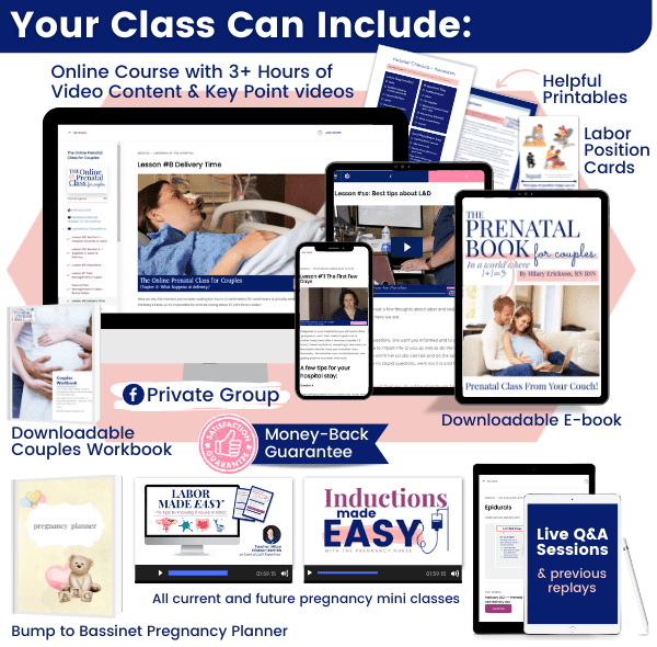 your class can include (1) online prenatal class for couples includes