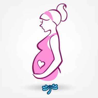 pregnant woman with a sploosh of water