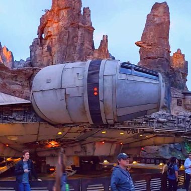 Disneyland's millenium falcom at Star War's Edge
