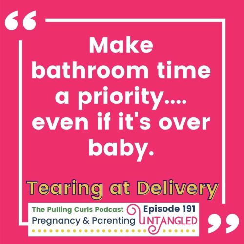 Make bathroom time a priority, even if it's over baby
