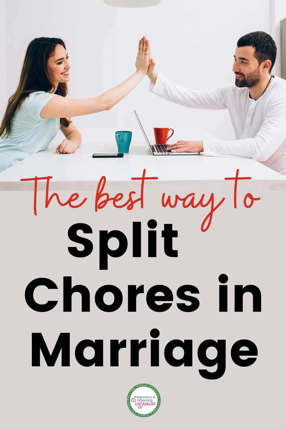 How do you split chores in marriage? How can you do it with both partners feeling like they have an equal share? via @pullingcurls