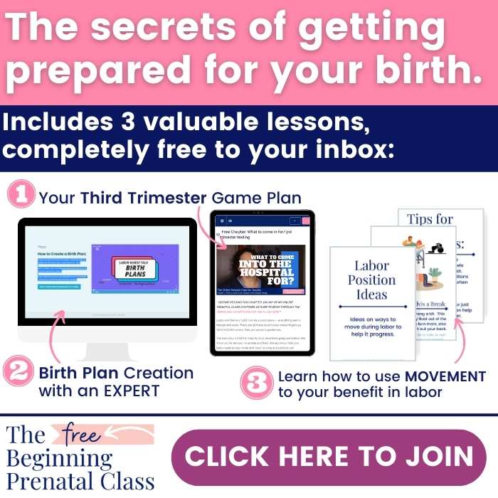 the secrets of getting prepared for your birth