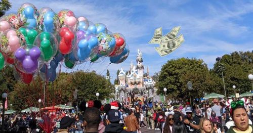 Disneyland park / money