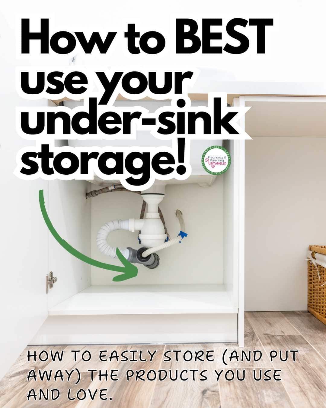 "Maximize your bathroom cabinet space with these 5 smart tips for organizing under the sink. Learn how to utilize drawers and mini shelves, declutter beauty items, arrange frequently used products for easy access, and leave space for essentials like towels and toilet paper. Plus, discover the bonus tip for using carts in narrow spaces. Get inspired to declutter and streamline your bathroom space with these practical organization ideas. #BathroomOrganization #UnderTheSink via @pullingcurls