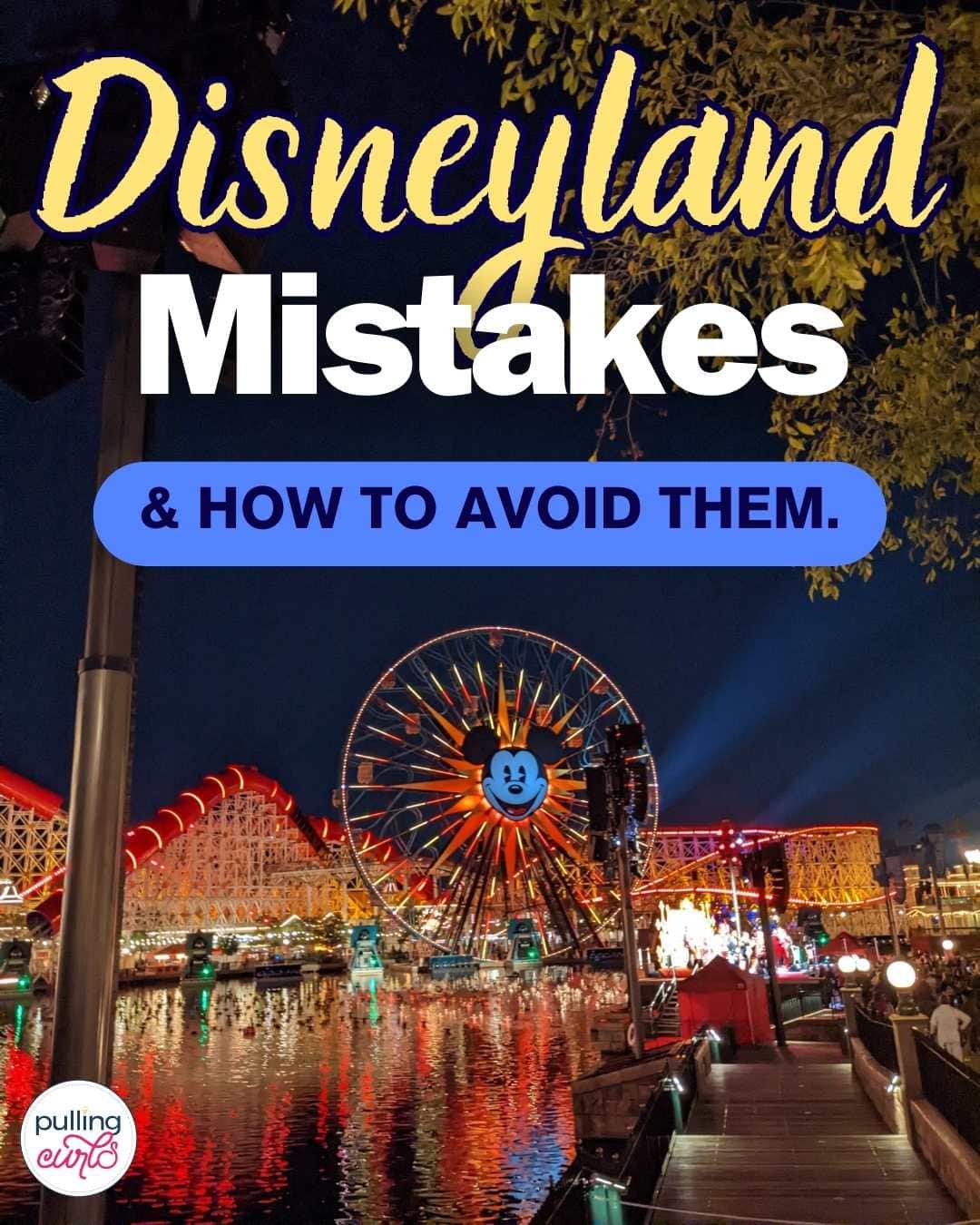 Explore some of the common mistakes that can easily take the magic out of a Disneyland day! Whether it's overpacking your schedule or misunderstanding the reservation system, learn how to avoid these pitfalls for your next theme park adventure. via @pullingcurls