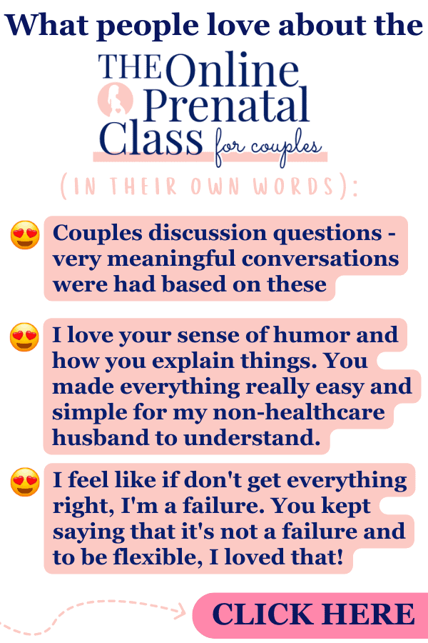 What people love about the Online Prenatal Class for Couples