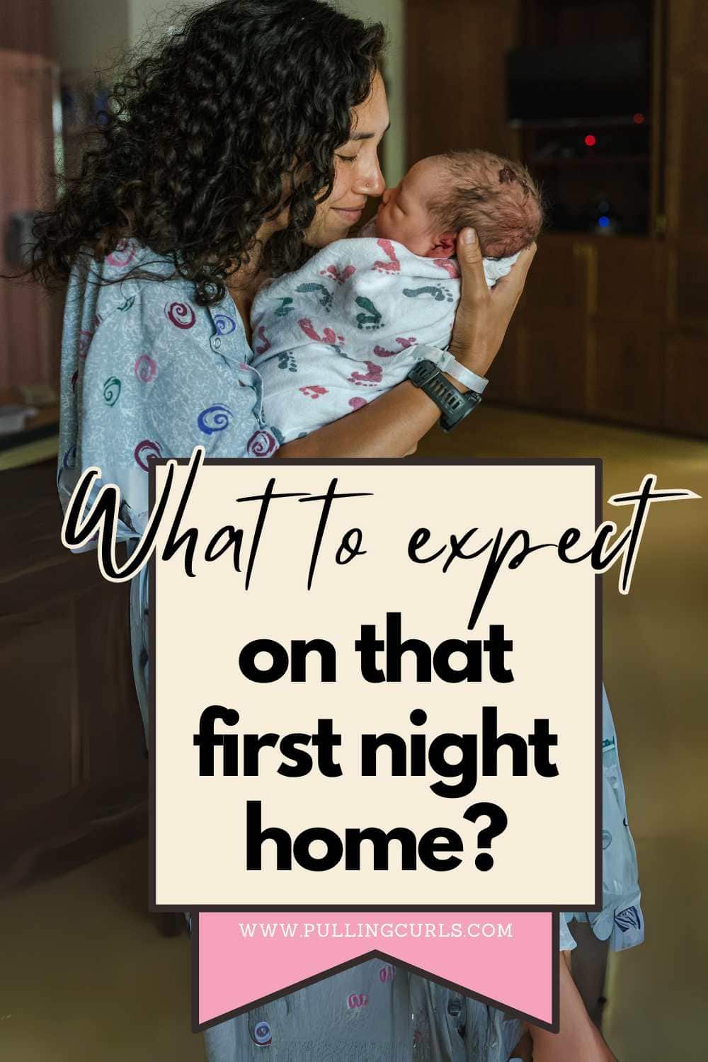 mom and newborn at the hospital / what to expect on that first night home via @pullingcurls