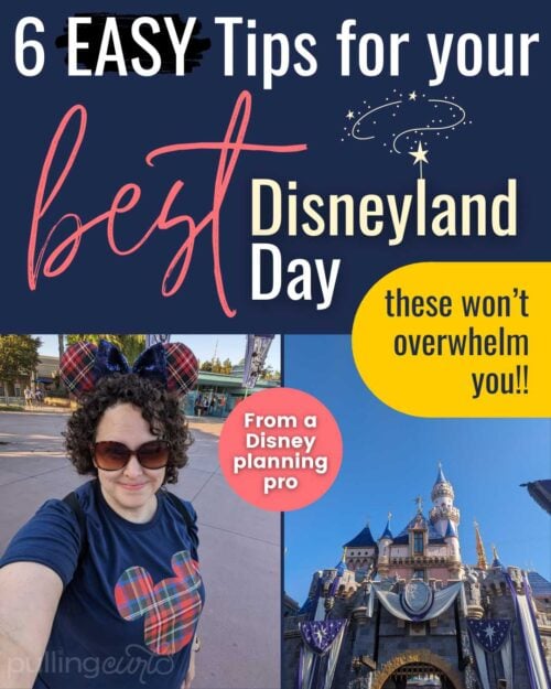 Hilary Erickson in Mickey Ears, Disneyland Castle // 6 easy tips for your BEST Disneyland day that won't overwhelm you -- from a Disney planning pro