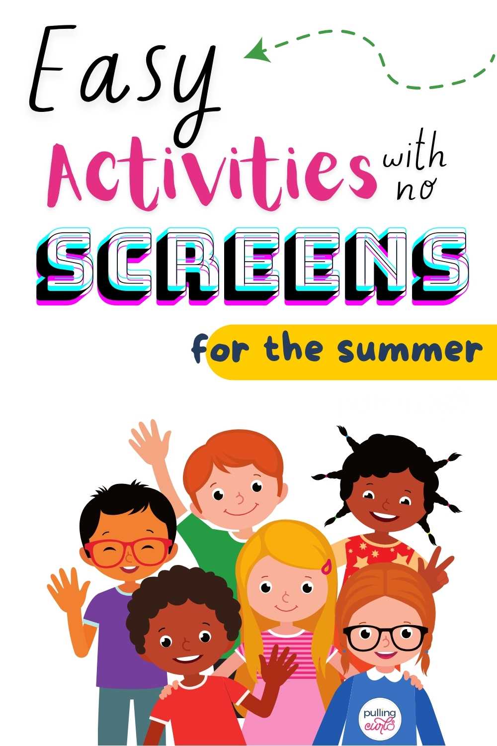 happy kids // easy activities without screens for the summer! via @pullingcurls