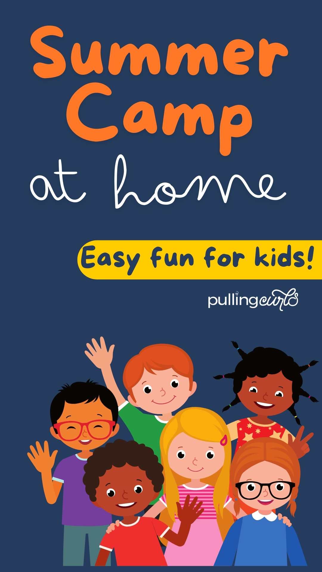 happy kids // summer camp at home -- easy fun for kids! via @pullingcurls