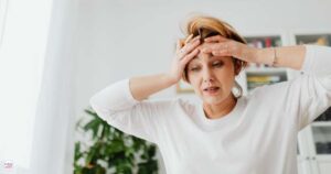overwhelmed woman