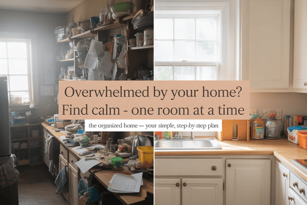 Overwhelmed by your home? Find calm - one room at a time.