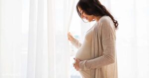 smiling pregnant woman