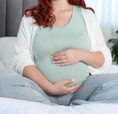 happy pregnant woman