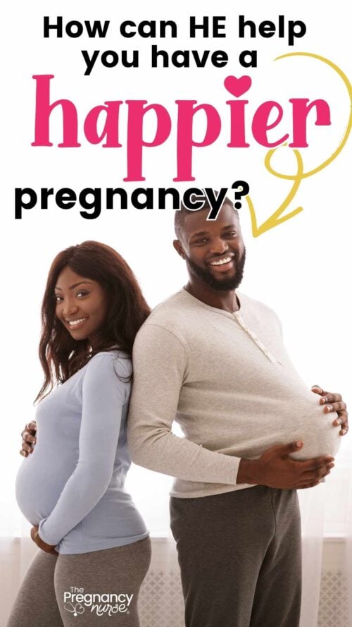 pregnant woman and her husband // how can HE help you have a happier pregnancy?