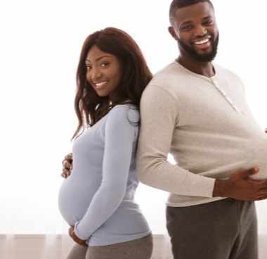 pregnant woman and her husband