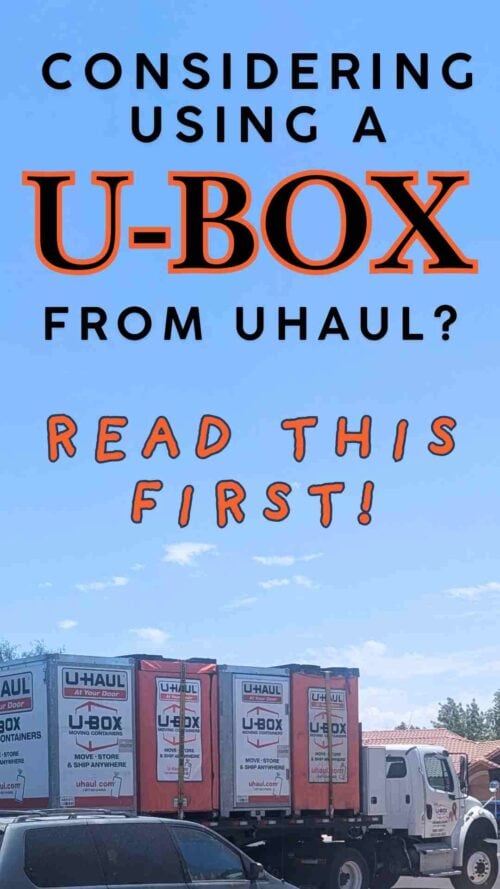 uhaul u-box / considering using a U-box from Uhaul? Read this first!